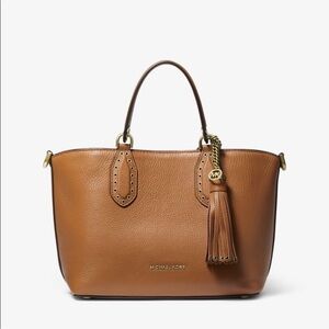MICHAEL KORS Brooklyn Large Grab Bag Tote Brown NWT